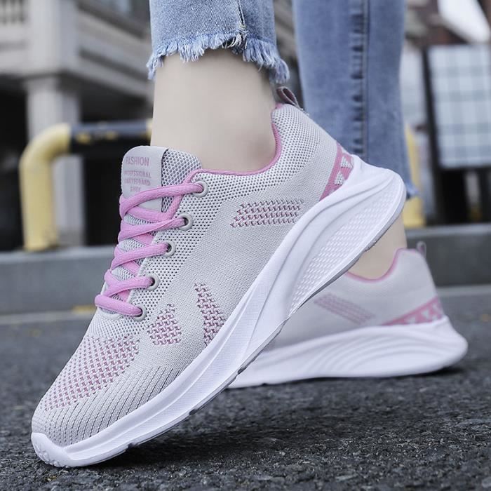 basket-femme-chaussures-sport-feminine-respirante